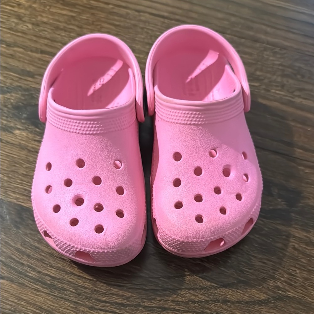 Kids Pink Crocs size 10 toddler